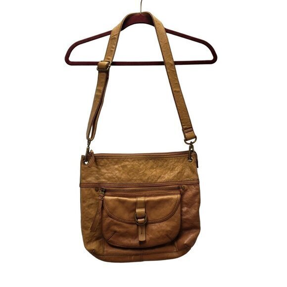 Fossil Brown Leather Womens Shoulder Bag Purse Pre-Owned - Picture 15 of 15